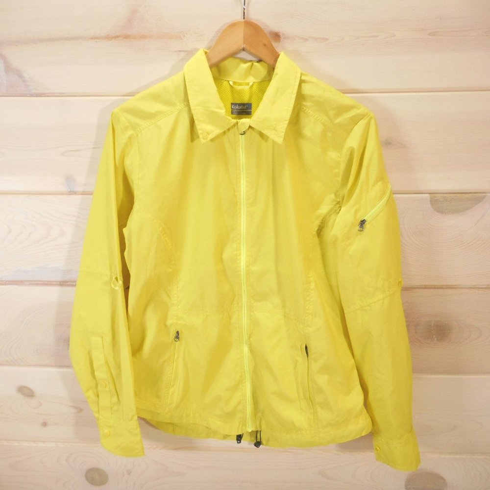 Kokatat Women's Size Small Lightweight Vented Wind Breaker Jacket Bright Yellow